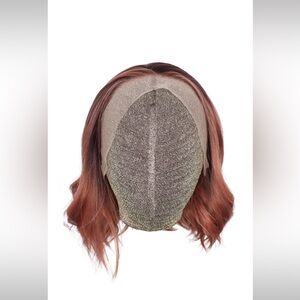 CSC SAMPLE Elegant Auburn Ombre Lace Front Wig